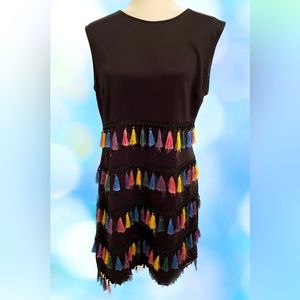 L New York & Company dress with colorful tassels